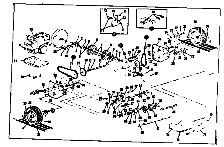Craftsman 53690513 wheel assembly diagram