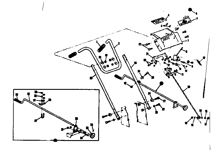 Craftsman 53690523 handle assembly diagram