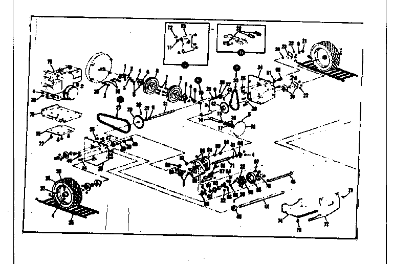 Craftsman 53690523 wheel assembly diagram