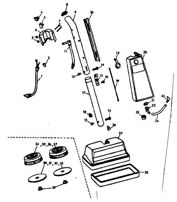 Kenmore 10084100 external machine parts diagram