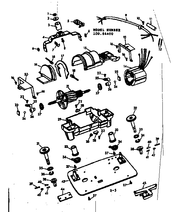 Kenmore 10084400 base assembly diagram