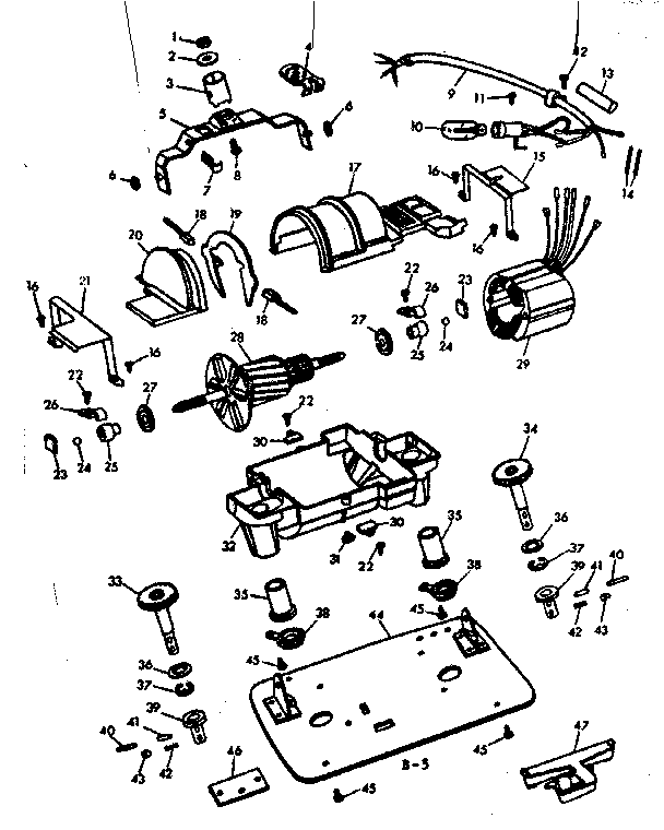 Kenmore 10084800 internal machine parts diagram