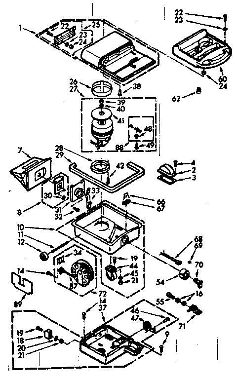 Kenmore 11622900 base assembly diagram
