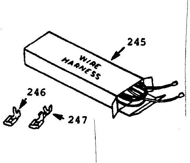 Kenmore 1034227290 wire harness & components diagram