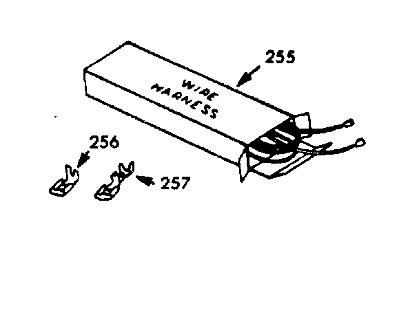 Kenmore 1034267211 wire harness & components diagram