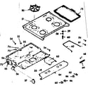 Kenmore 1037177320 main top section diagram
