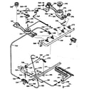 Kenmore 1037177320 burner section diagram