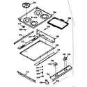 Kenmore 1037267360 main top section diagram