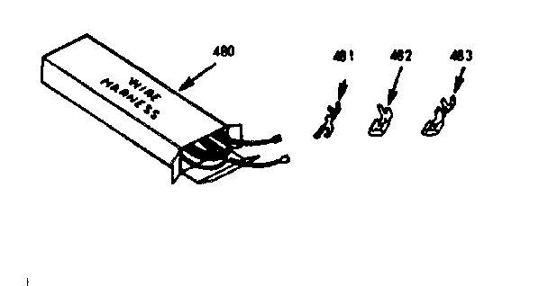 Kenmore 1037287310 wire harness and components diagram