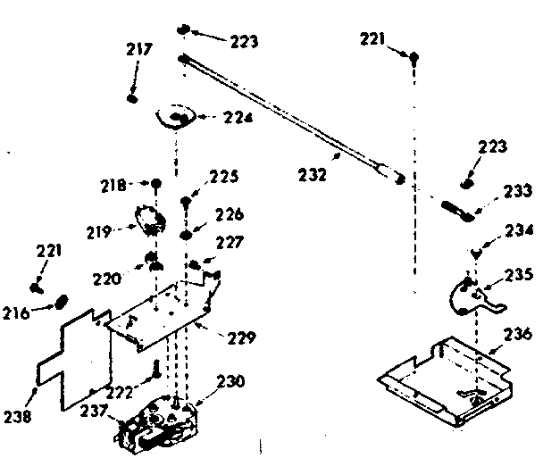 Kenmore 1037337221 power lock section diagram