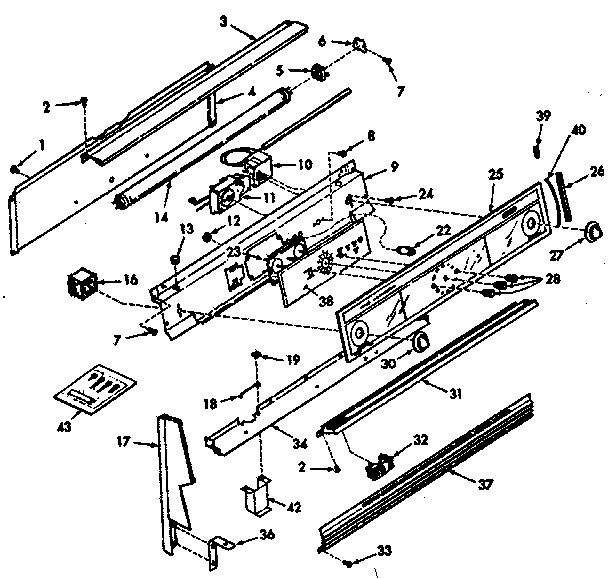 Kenmore 1037337242 backguard section diagram