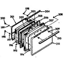 Kenmore 1037337212 oven door diagram