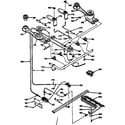 Kenmore 1037427221 burner section diagram