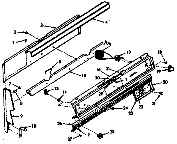 Kenmore 1037447310 backguard diagram