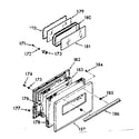 Kenmore 1037467241 oven door section diagram