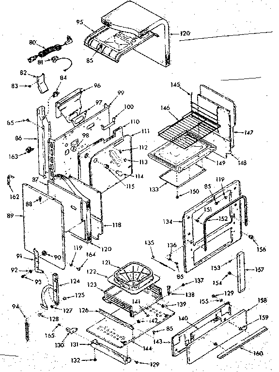 Kenmore 1037467241 body section diagram