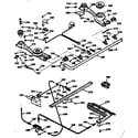 Kenmore 1037467241 burner section diagram
