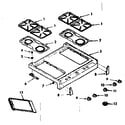 Kenmore 1037707260 main top section diagram