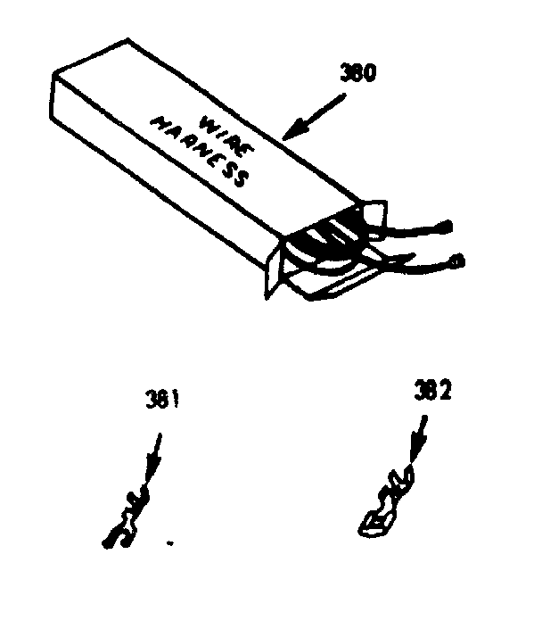 Kenmore 1037707310 wire harnesses & components diagram