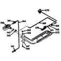 Kenmore 1037717220 upper oven burner section diagram