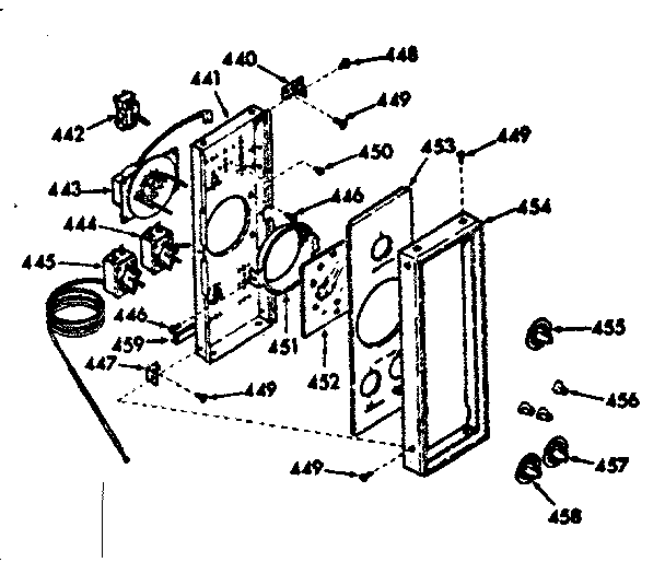 Kenmore 1037717220 upper body control panel diagram