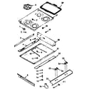 Kenmore 1037717310 main top diagram