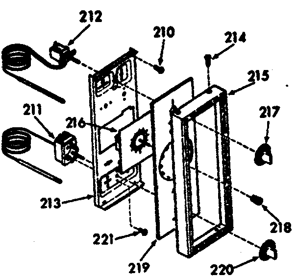 Kenmore 1037717360 control panel section diagram
