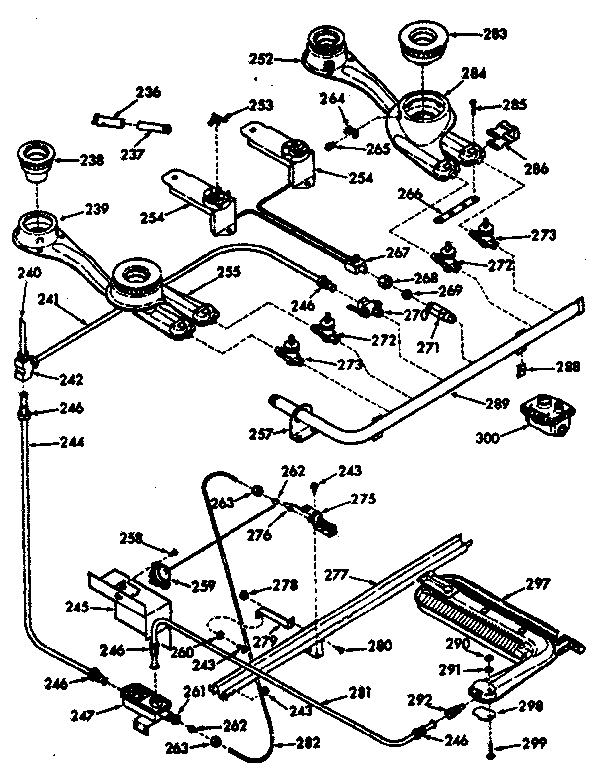 Kenmore 1037717360 burner diagram