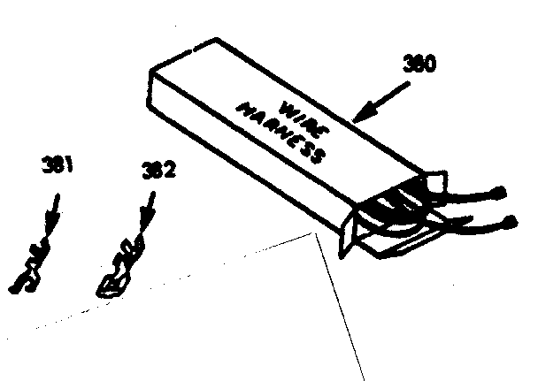 Kenmore 1037717360 wire harness & components diagram