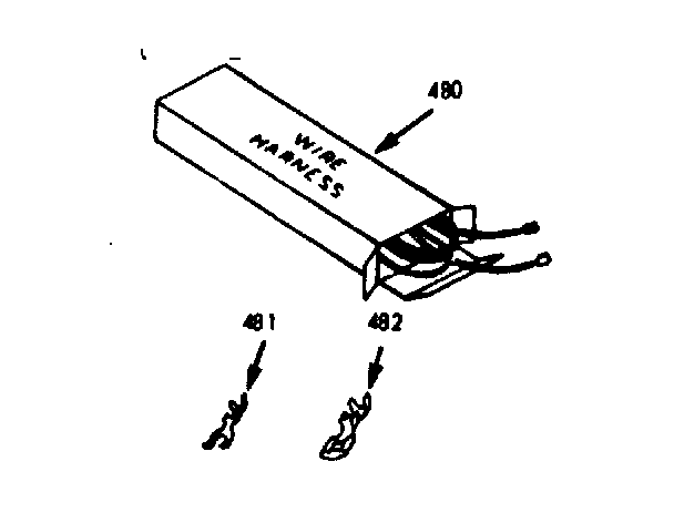 Kenmore 1037747260 wire harnesses & components diagram