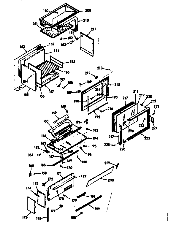 Kenmore 1037827360 upper body section diagram