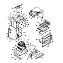 Kenmore 1037847320 lower body section diagram