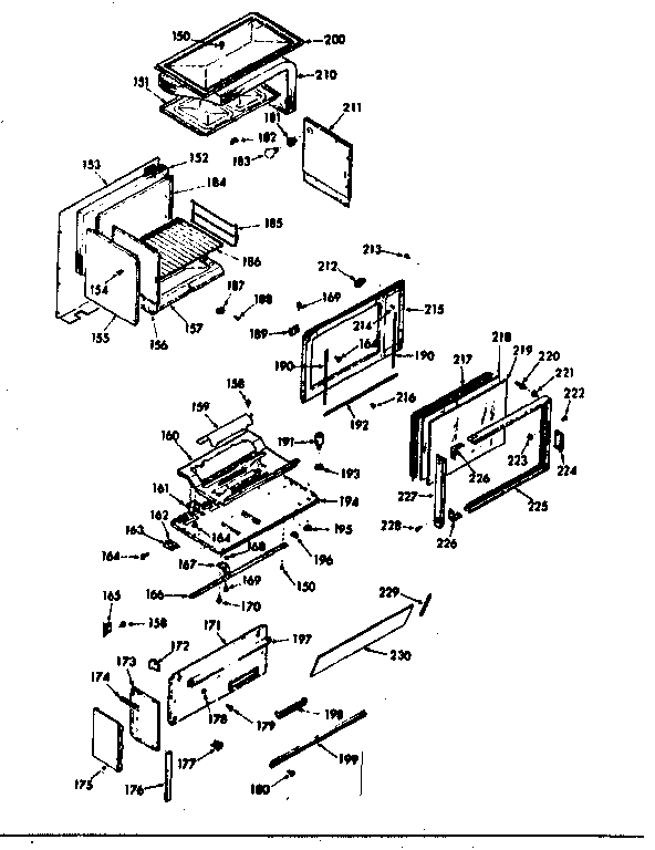 Kenmore 1037847320 upper body section diagram