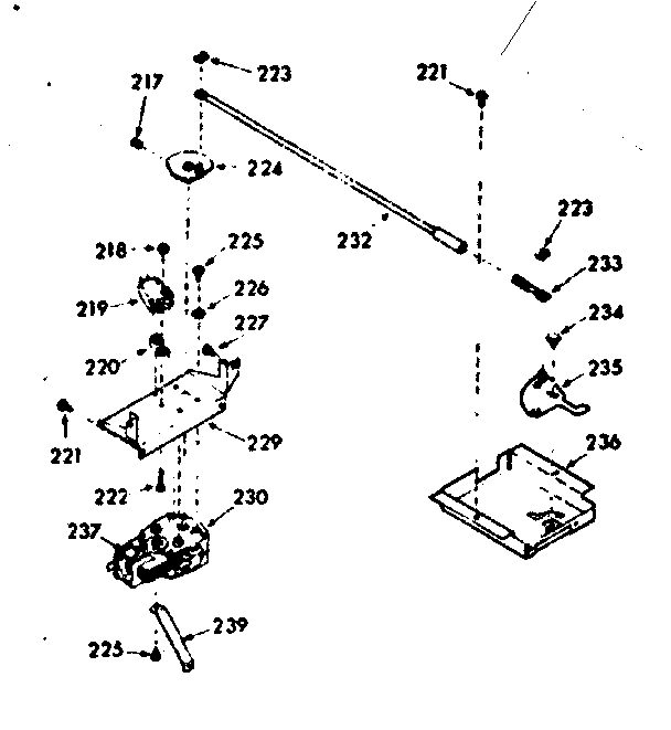 Kenmore 1038357221 power lock section diagram