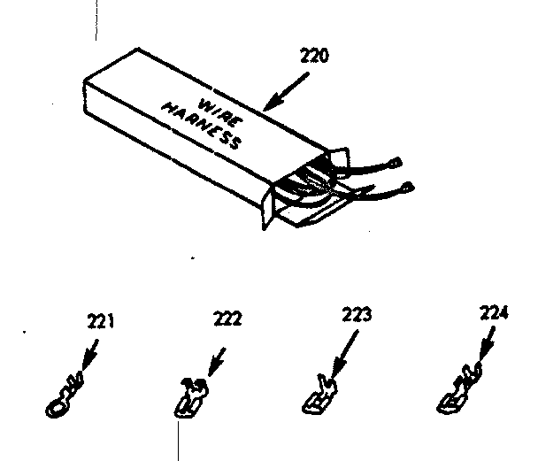 Kenmore 1039127212 wire harnesses & components diagram