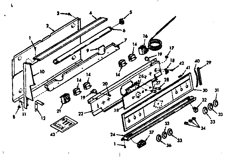 Kenmore 1039177213 backguard section diagram