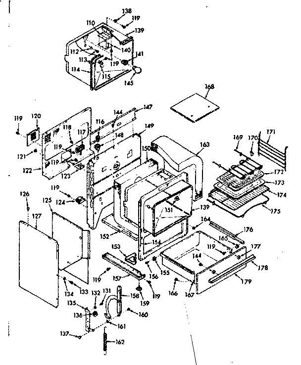 Kenmore 1039177213 body section diagram
