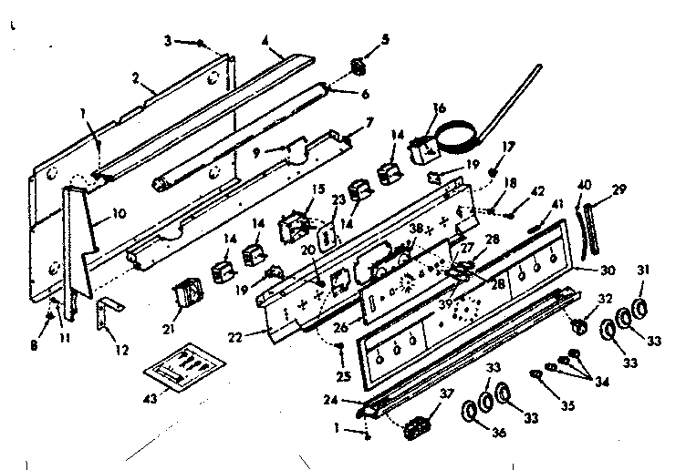 Kenmore 1039357263 backguard section diagram