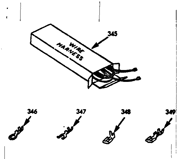 Kenmore 1039357310 wire harness & opt. equip. diagram