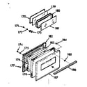Kenmore 1039367361 oven door section diagram