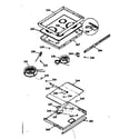 Kenmore 1039367361 main top cook surface diagram