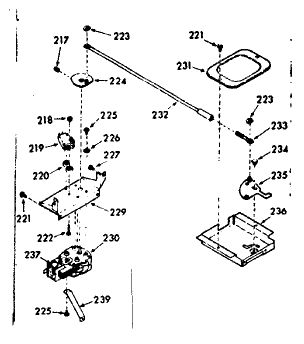 Kenmore 1039377240 power lock section diagram
