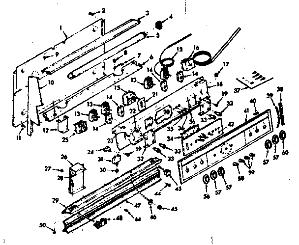 Kenmore 1039377221 backguard section diagram