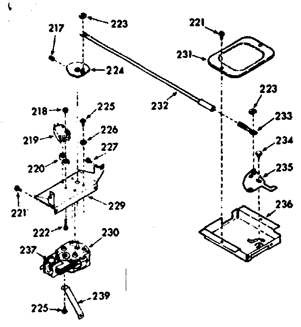 Kenmore 1039377221 power lock section diagram