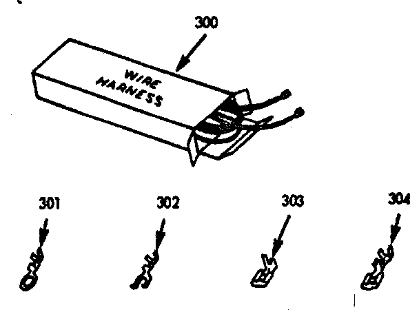 Kenmore 1039377221 wire harness and components diagram