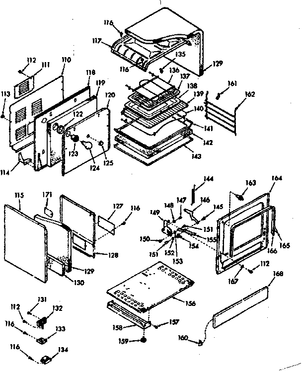 Kenmore 1039737360 lower body section diagram