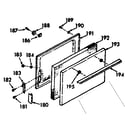 Kenmore 1039737360 lower oven door section diagram