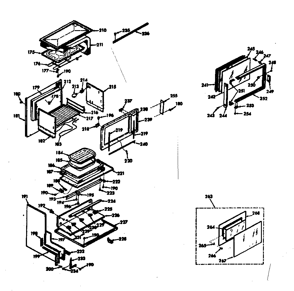Kenmore 1039767320 upper body section diagram