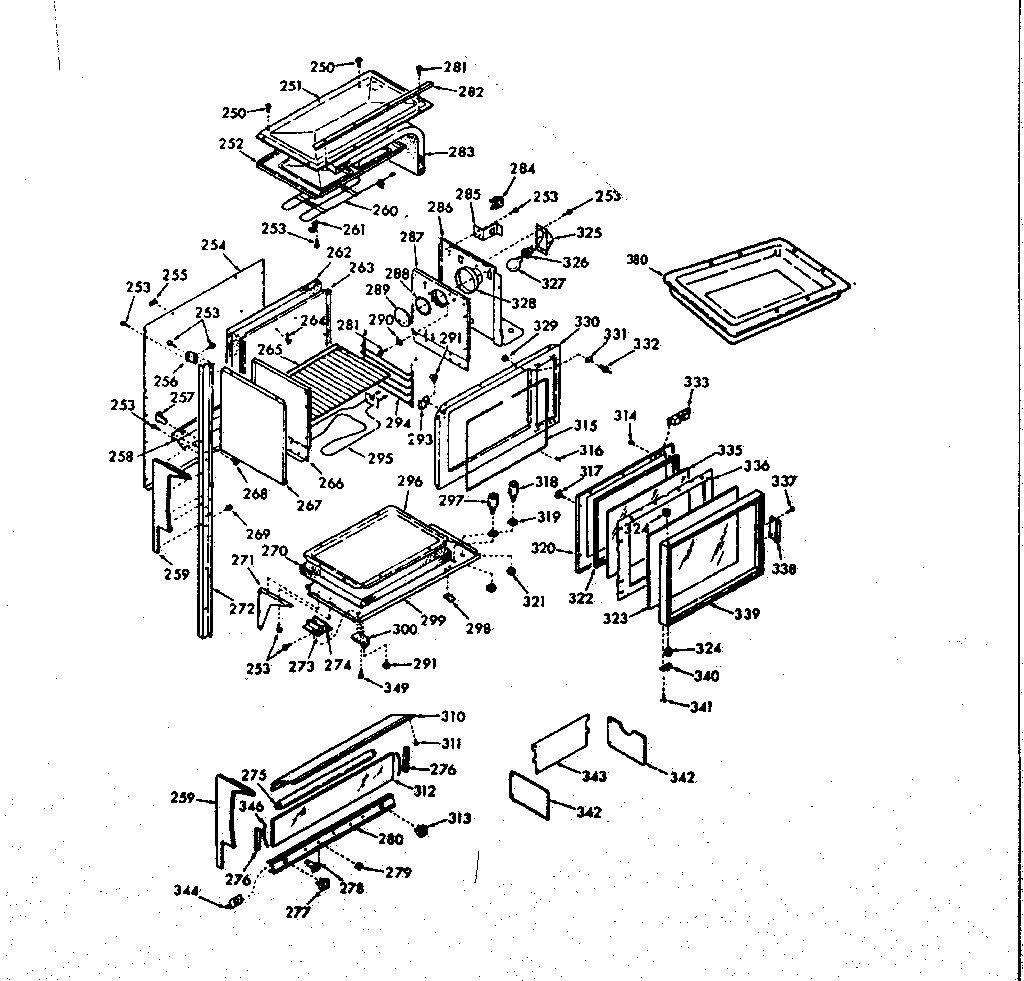 Kenmore 1039857263 upper body section diagram