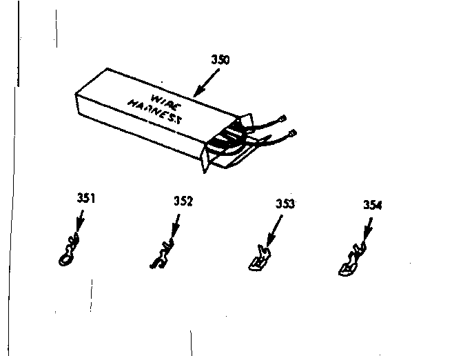 Kenmore 1039857263 wire harness & components & opt. equipt diagram